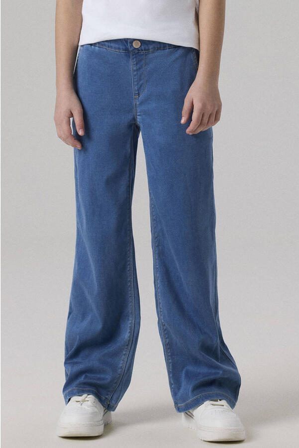 Name it KIDS flared jeans NKFSALLI light blue denim Blauw Meisjes Lyocell 104 - Foto 3