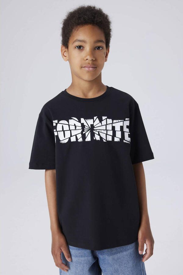 NAME IT KIDS Fortnite T-shirt zwart - Foto 3