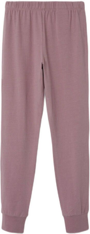 Name it KIDS gebloemde pyjama roze ecru multi Meisjes Stretchkatoen Ronde hals 110 116 - Foto 2