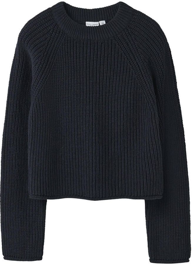 NAME IT KIDS gebreide trui donkerblauw