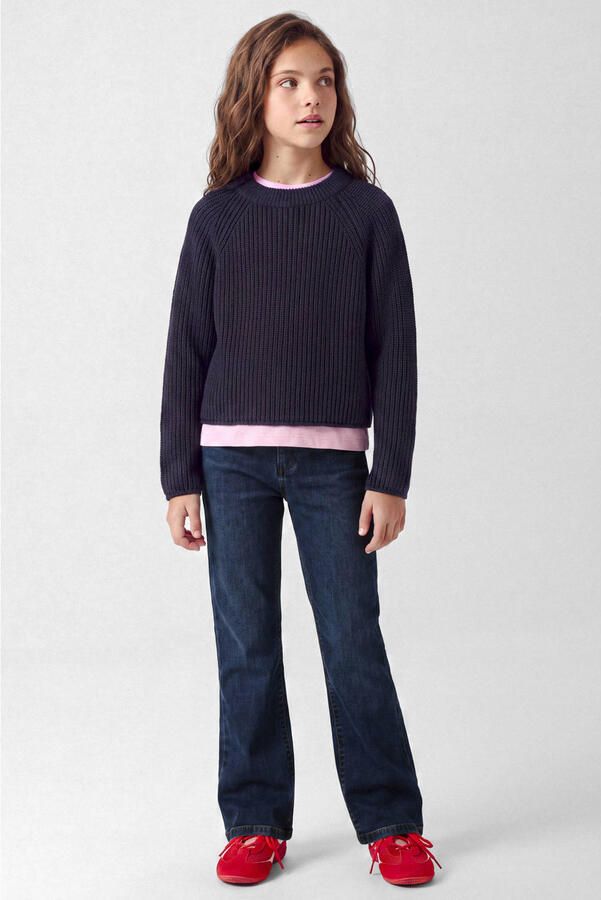 NAME IT KIDS gebreide trui donkerblauw - Foto 2