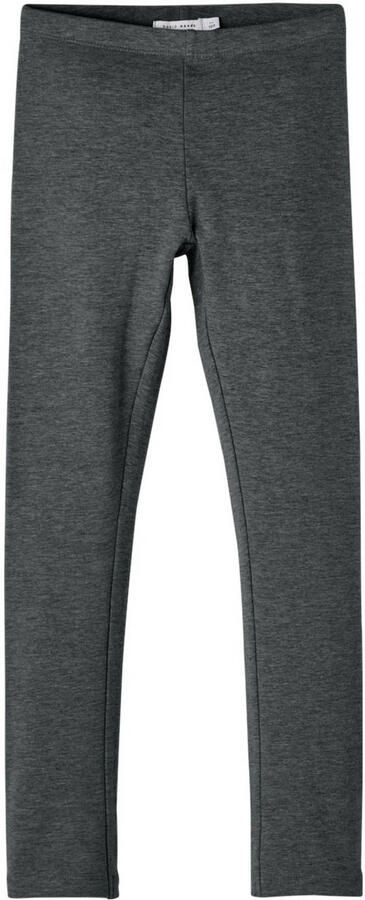 Name it KIDS gemêleerde legging NKFDAVINA Grijs Meisjes Stretchkatoen Melée 134