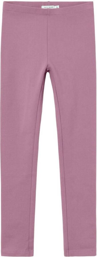 Name it KIDS gemêleerde legging NKFDAVINA Roze Meisjes Stretchkatoen Melée 164