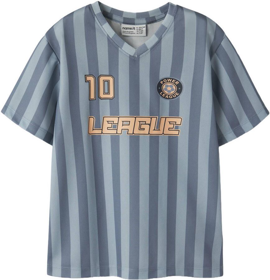 NAME IT KIDS gestreept T-shirt blauw