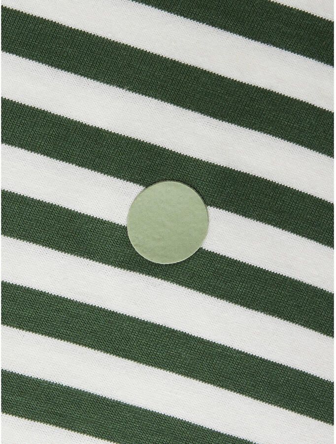NAME IT KIDS gestreepte longsleeve groen wit Jongens Katoen Ronde hals - Foto 2