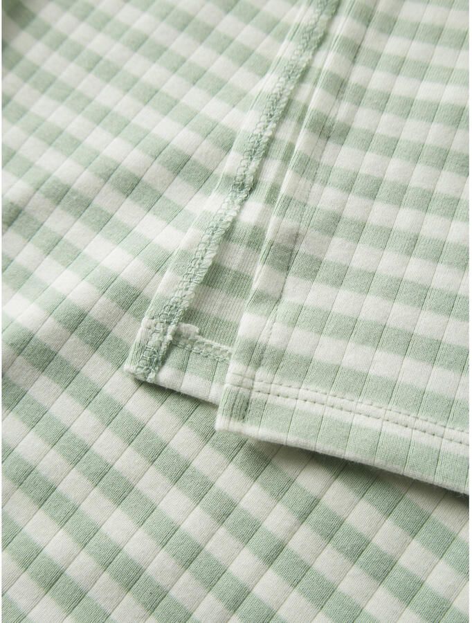 NAME IT KIDS gestreepte maxi jurk groen