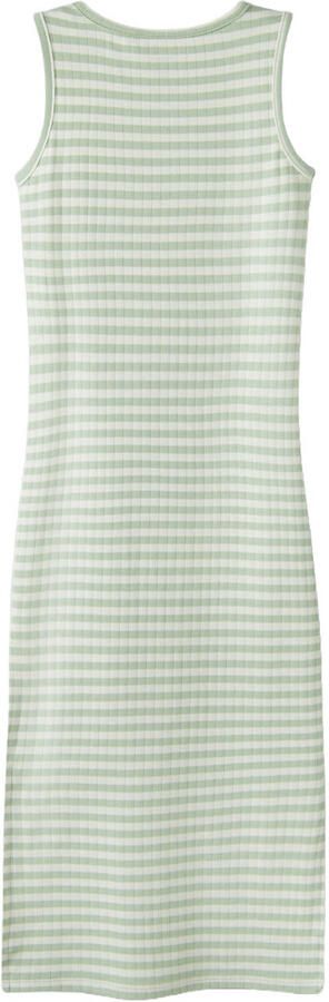 NAME IT KIDS gestreepte maxi jurk groen - Foto 2