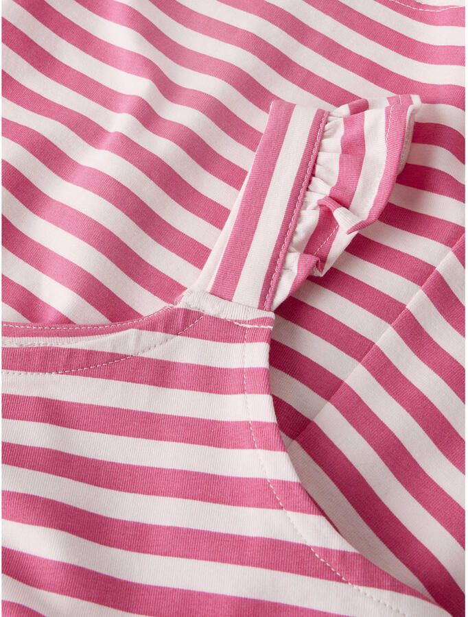 NAME IT KIDS gestreepte regular playsuit roze - Foto 2