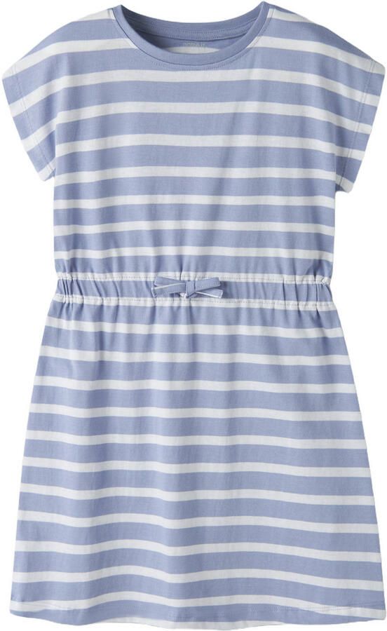 NAME IT KIDS gestreepte zomerjurk lila