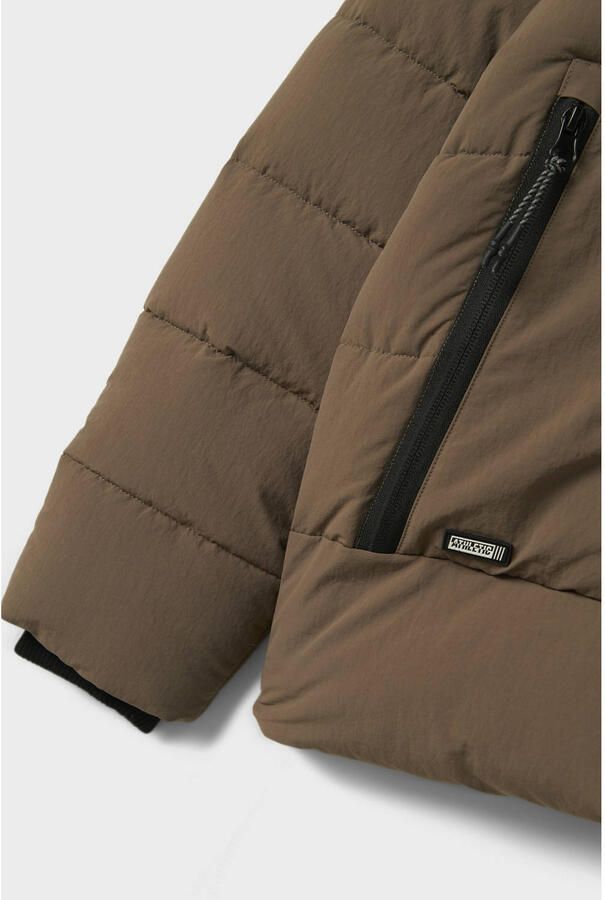 NAME IT KIDS gewatteerde jas bruin