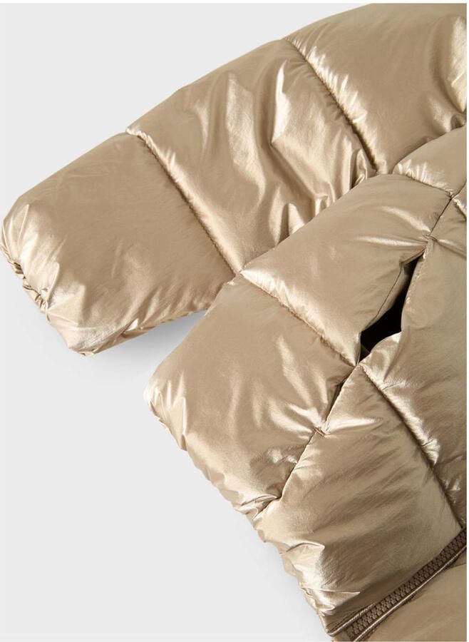 NAME IT KIDS gewatteerde jas goud