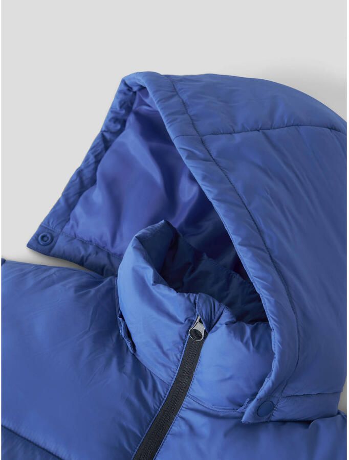 NAME IT KIDS gewatteerde winterjas blauw - Foto 3