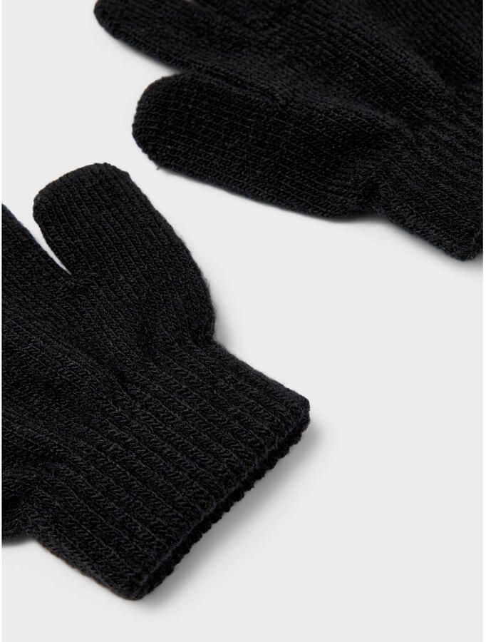 NAME IT KIDS handschoenen set van 3 zwart - Foto 2