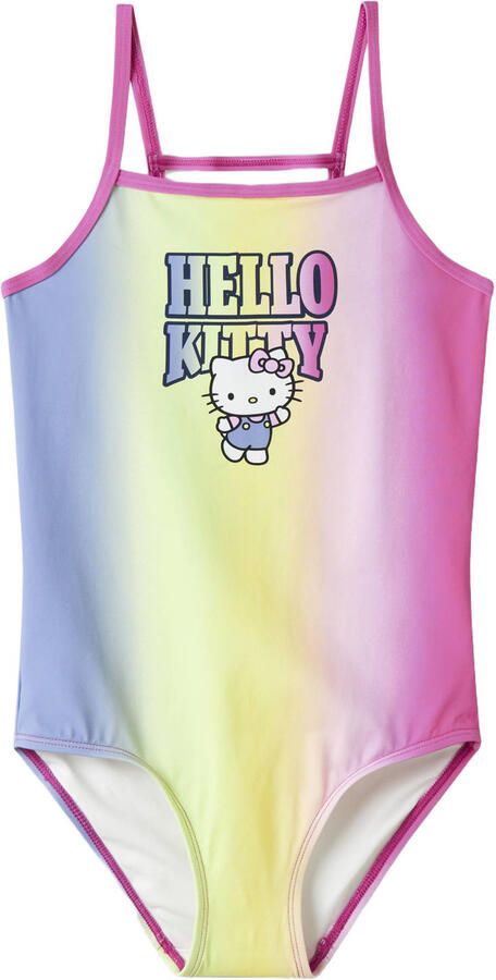 NAME IT KIDS Hello Kitty badpak roze geel blauw