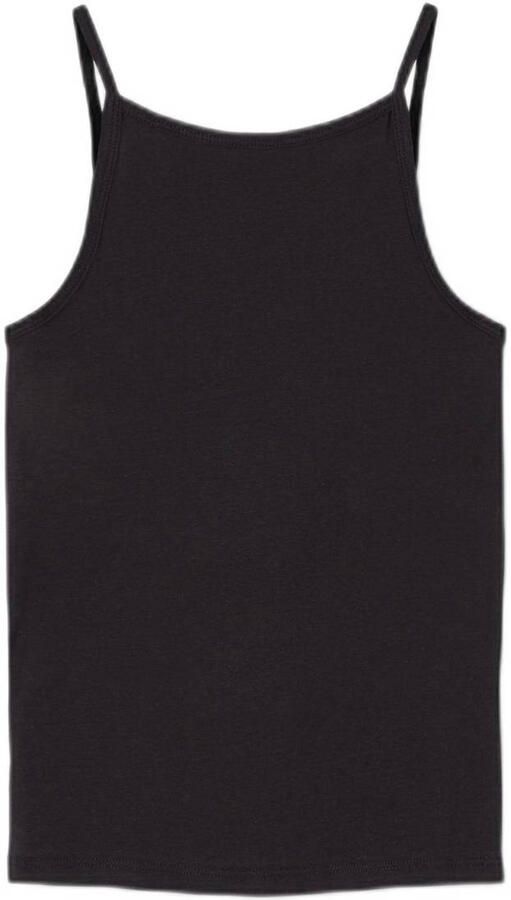 Name it KIDS hemd NKFSTRAP set van 2 zwart Meisjes Stretchkatoen Ronde hals 122 128 - Foto 2