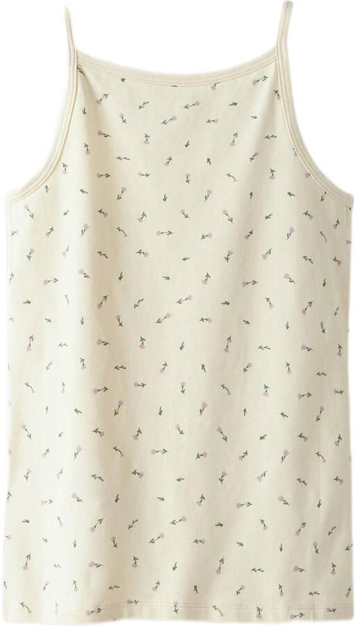 Name It Hemd NKFSTRAP voor meisjes met stretchcomfort in 4-pack bedrukt casual regular fit katoenmix ronde hals (set 4 stuks)