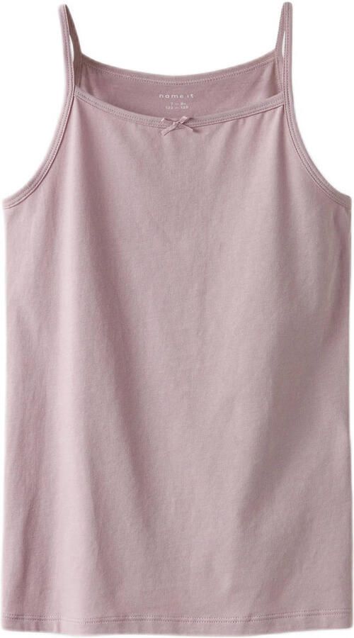 Name It Hemd NKFSTRAP voor meisjes met stretchcomfort in 4-pack bedrukt casual regular fit katoenmix ronde hals (set 4 stuks) - Foto 2