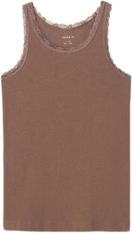 NAME IT KIDS hemd NKFTANK set van 2 zand bruin - Foto 2