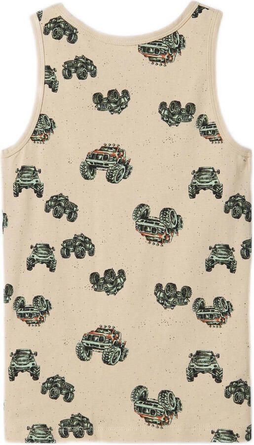 Name it KIDS hemd set van 2 beige zwart Jongens Stretchkatoen Ronde hals 104 - Foto 2