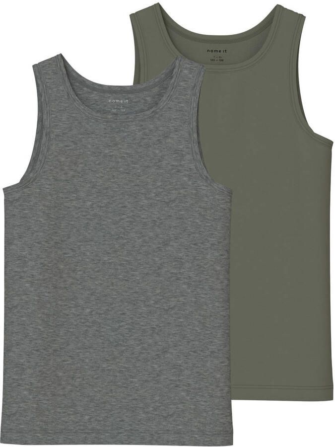 Name It Hemd NKMTANK voor jongens met ronde hals en elastisch draagcomfort (set 2 stuks) - Foto 2