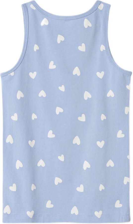 NAME IT KIDS hemd set van 4 zachtblauw donkerblauw roze - Foto 2