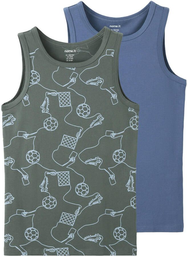 NAME IT KIDS hemden met print (set van 2)