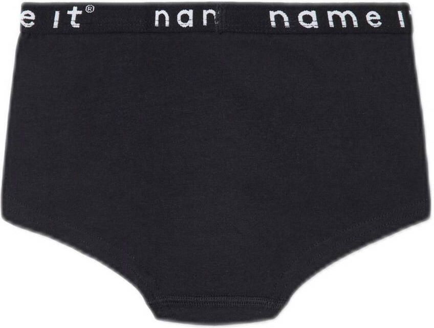 Name it KIDS hipster NKFHIPSTER set van 2 lichtgroen zwart Slip Meisjes Stretchkatoen 146 152 - Foto 2