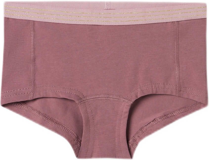 Name it KIDS hipster set van 2 paars mauve Slip Meisjes Stretchkatoen 122 128 - Foto 2