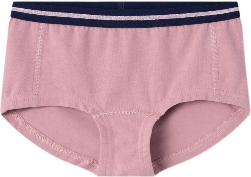 Name it KIDS hipster set van 2 roze ecru Slip Meisjes Stretchkatoen Bloemen 122 128 - Foto 2