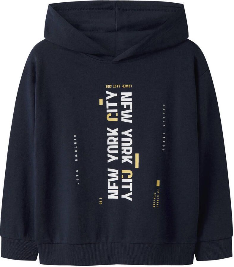 NAME IT KIDS hoodie donkerblauw