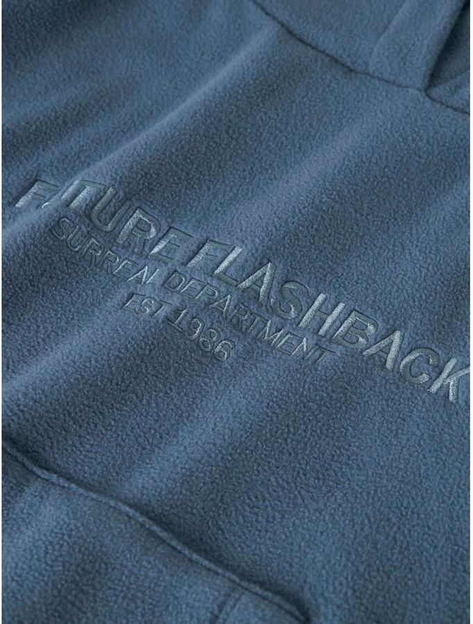 NAME IT KIDS hoodie met borduursels blauw - Foto 2