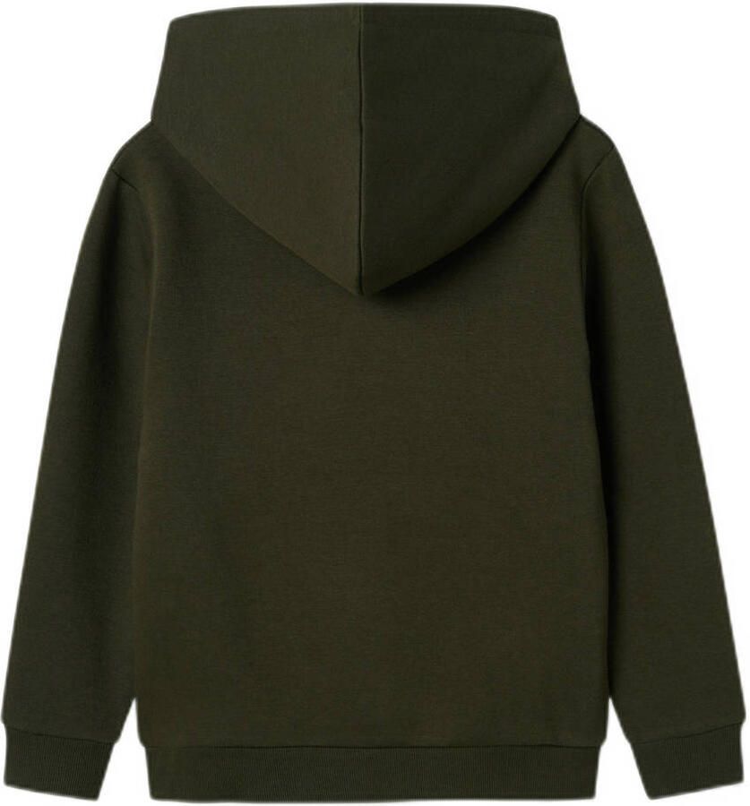 Name it KIDS hoodie met tekst groen Sweater Tekst 158 164 - Foto 2