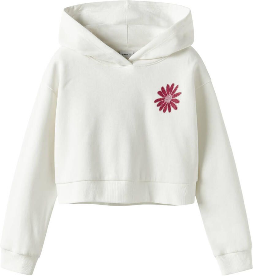 Name It Hoodie NKFKORY LS CROP BOXY SWE WH BRU PS NOOS - Foto 2
