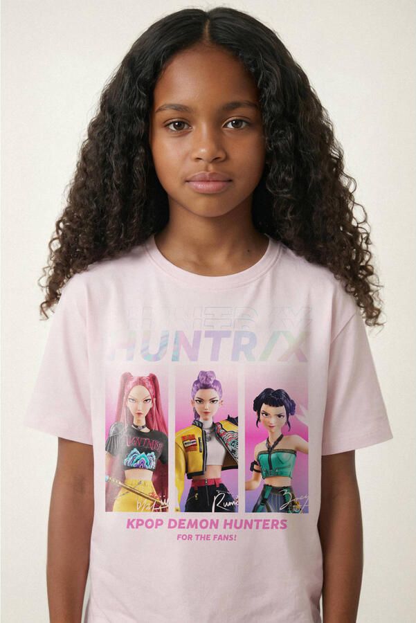 NAME IT KIDS Huntrix T-shirt lichtroze