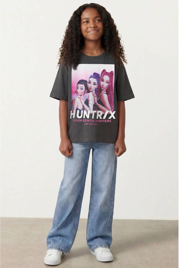 NAME IT KIDS Huntrix T-shirt zwart - Foto 2