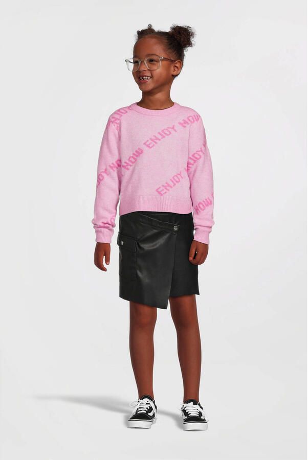 NAME IT KIDS imitatieleer imitatieleren rok zwart - Foto 3