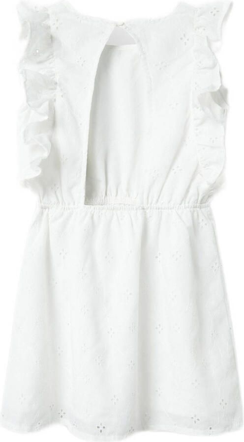 NAME IT KIDS jurk broderie wit - Foto 4