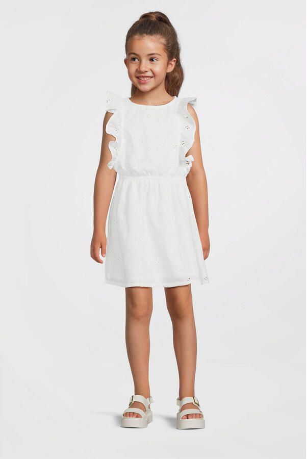 NAME IT KIDS jurk broderie wit - Foto 2