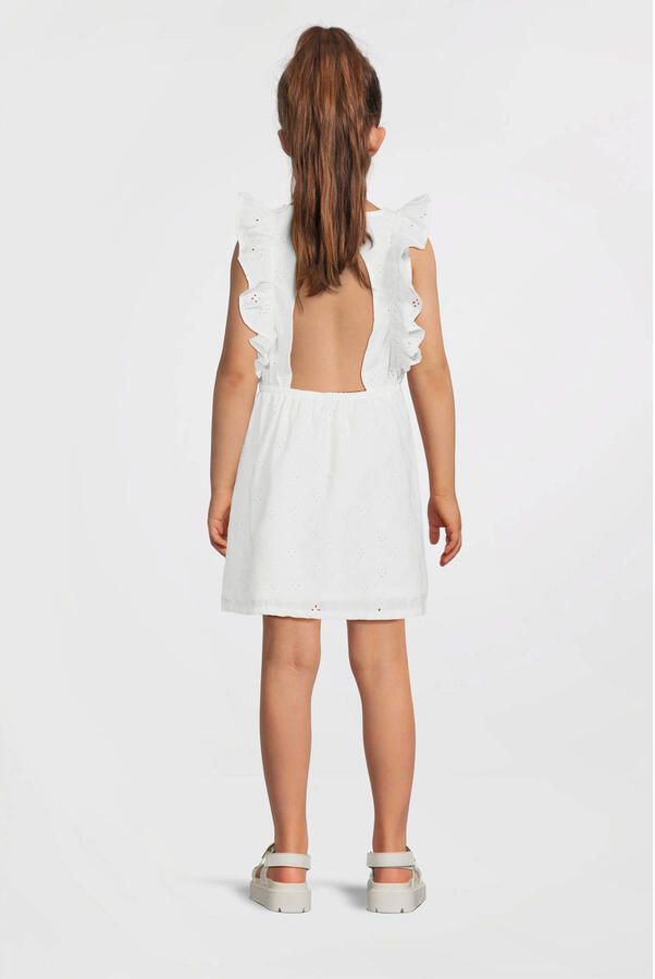 NAME IT KIDS jurk broderie wit - Foto 3