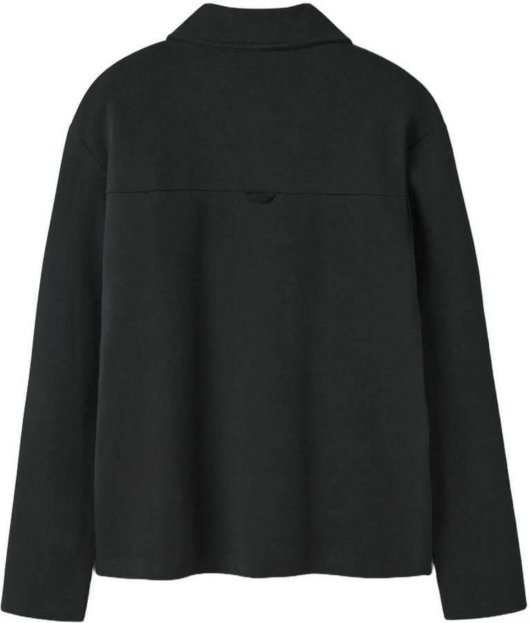 NAME IT KIDS katoenen sweatvest zwart Effen - Foto 2