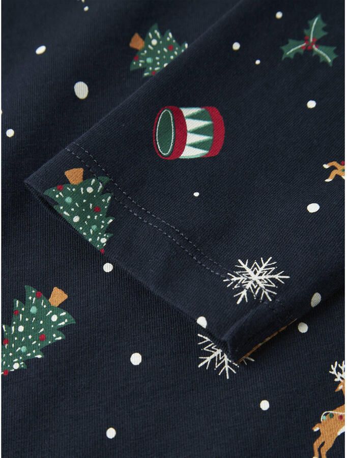 NAME IT KIDS kerstpyjama donkerblauw - Foto 2