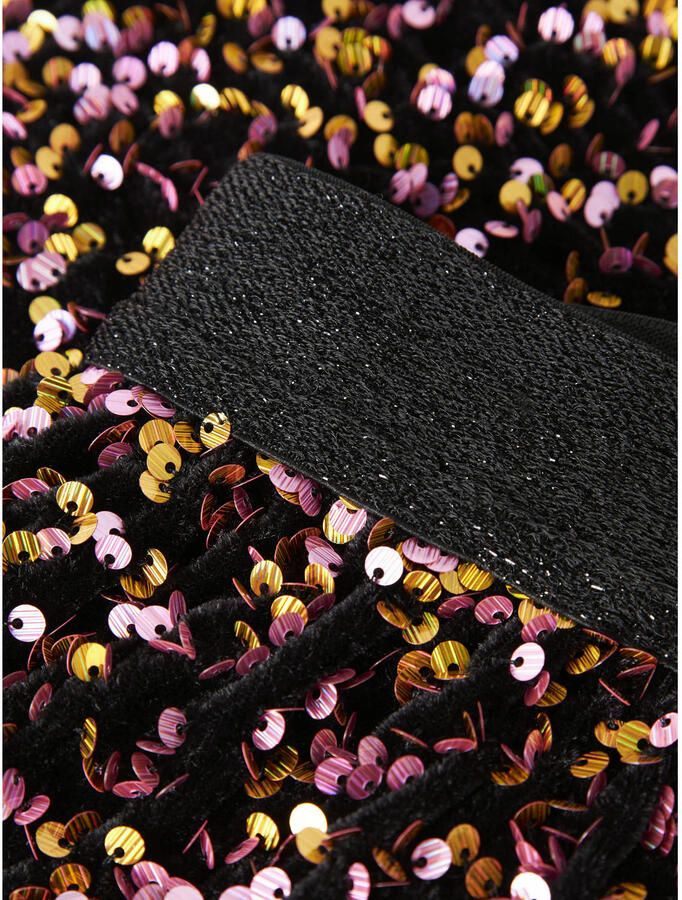 NAME IT KIDS korte rok met pailletten goud roze Meisjes Polyester All over print - Foto 2