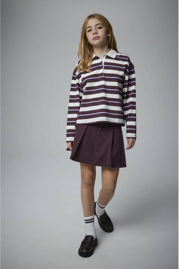 NAME IT KIDS korte rok roodbruin