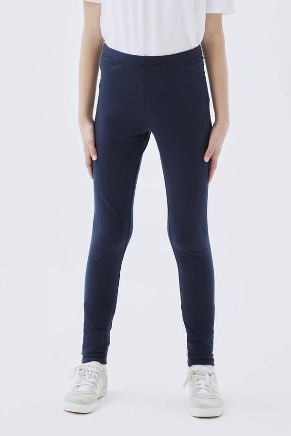 Name it KIDS legging NKFDAVINA met katoen donkerblauw Meisjes Stretchkatoen 152 - Foto 2