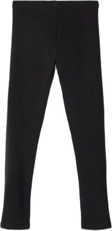 Name it KIDS legging NKFDAVINA met katoen zwart Meisjes Stretchkatoen Effen 128 - Foto 2