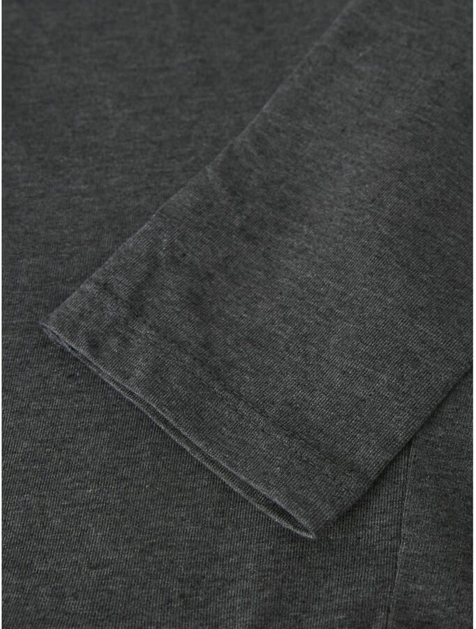 Name it KIDS legging NKFVIVIAN donkergrijs melange Meisjes Stretchkatoen 146 - Foto 2