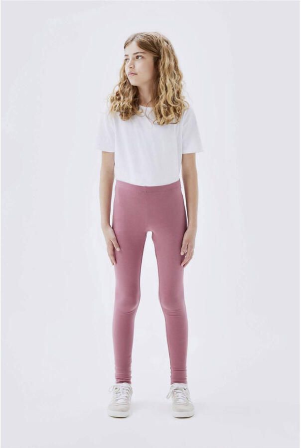 Name it KIDS legging NKFVIVIAN Roze Meisjes Stretchkatoen Effen 164 - Foto 3