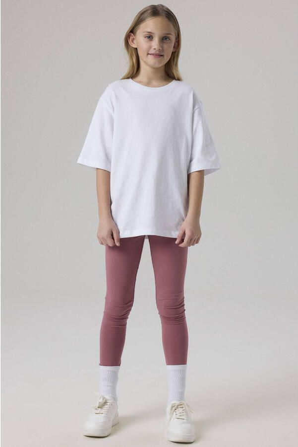 Name it KIDS legging NKFVIVIAN Roze Meisjes Stretchkatoen Effen 116 - Foto 2
