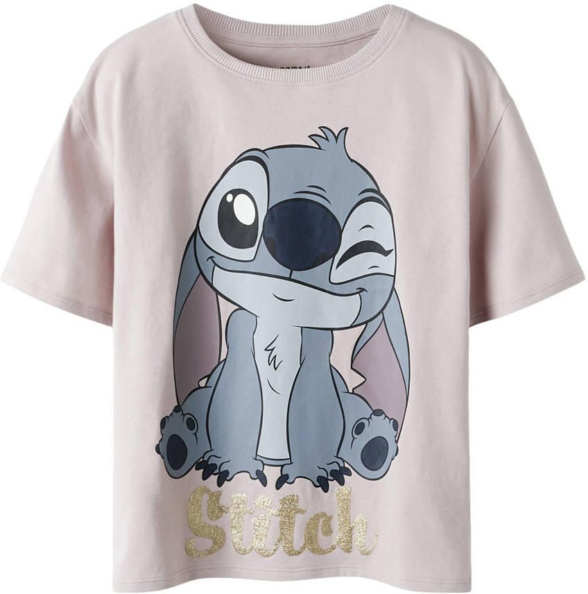 NAME IT KIDS Lilo & Stitch T-shirt lila