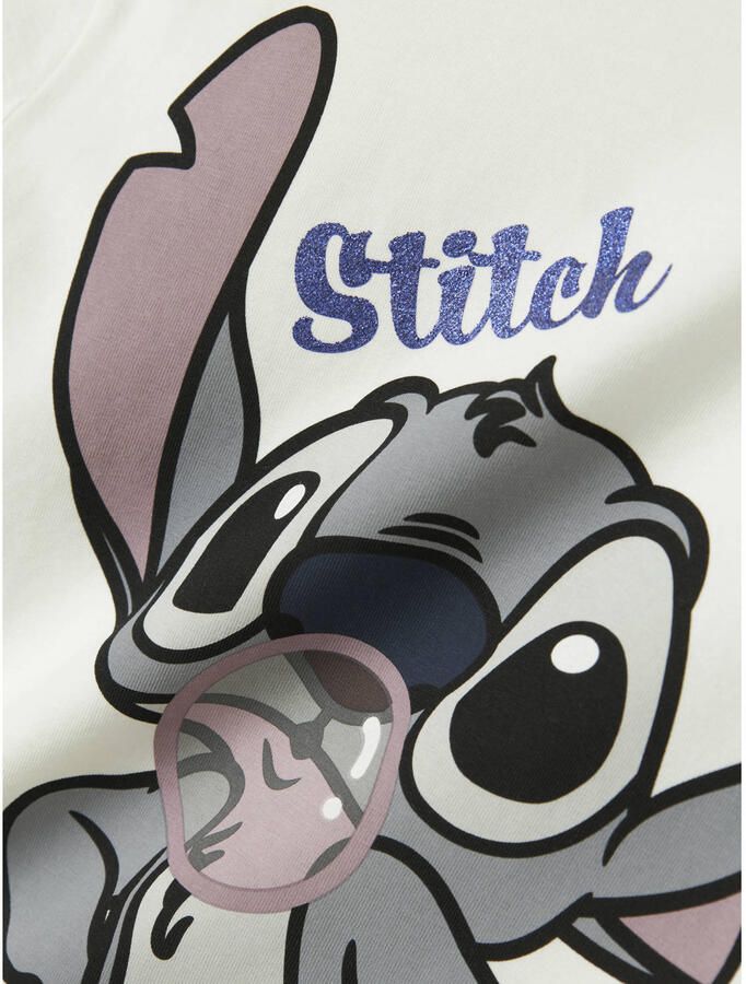 NAME IT KIDS Lilo & Stitch T-shirt wit - Foto 3